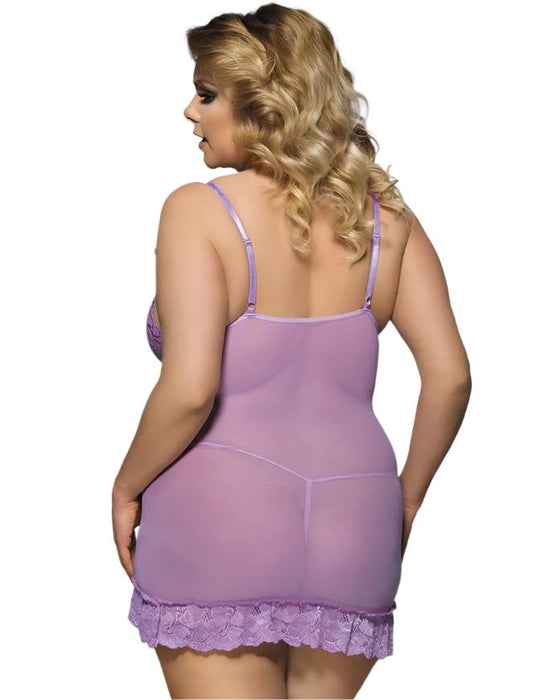 Deep V Dreams Purple Sleepwear