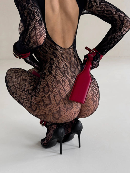 BDSM Bondage Set Vegan Leather Erotic Costume Dom Sub