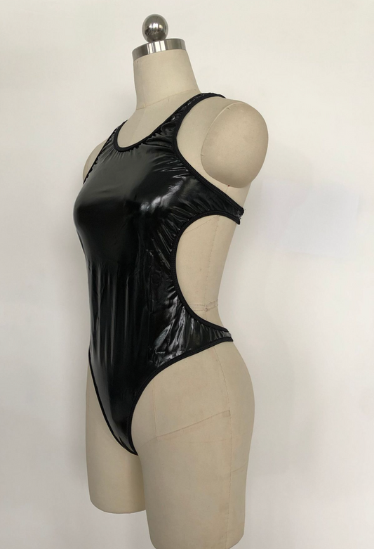 Racer Back One Piece Bodysuit