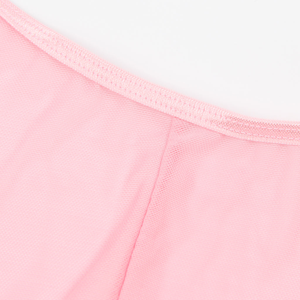 Pink mesh bra set