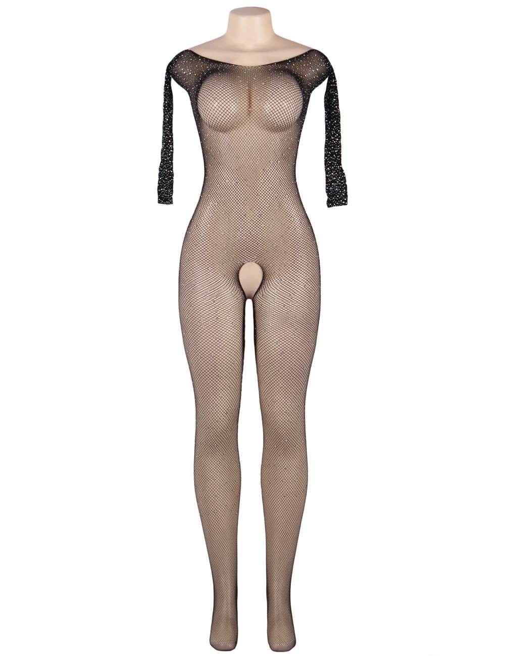 A Hot Mesh Fishnet Full Bodysuit
