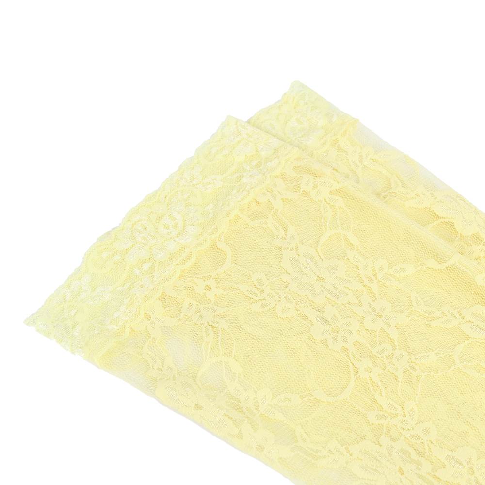 Lace Halter Bodysuit & Stocking Set - Yellow