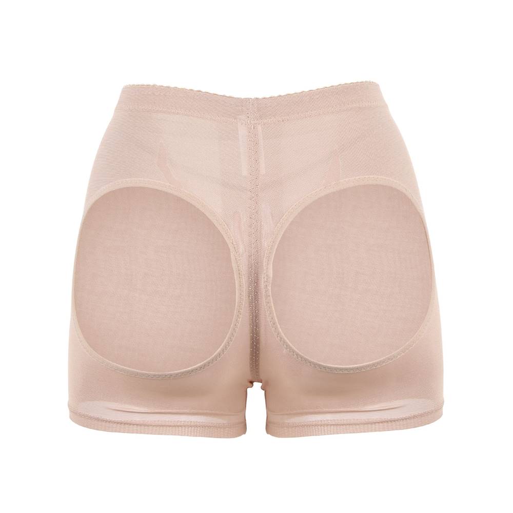 Butt Lifter Beige Nude Cutout Boyshorts