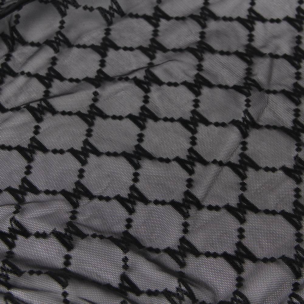 Plus Size Black Perspective Lace Teddy