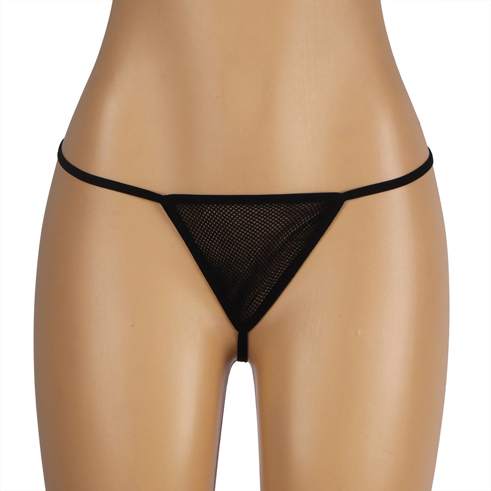 Diamond Fishnet Bodystocking with Gloves - Black