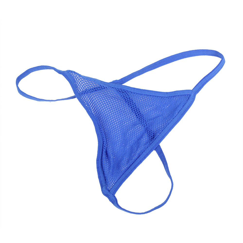 Diamond Fishnet Bodystocking with Gloves - Blue