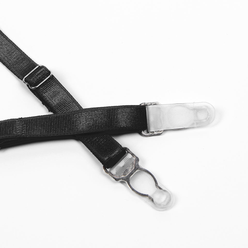 Feel My Needs Feather Lingerie Set - Black