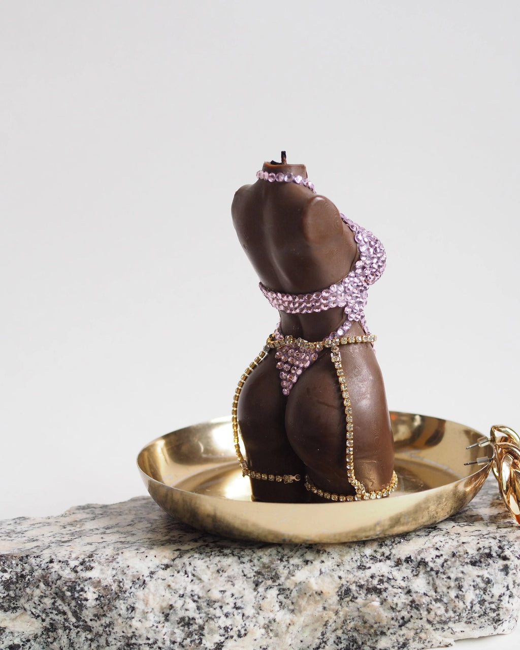 Swarovski Pink Lingerie Candle