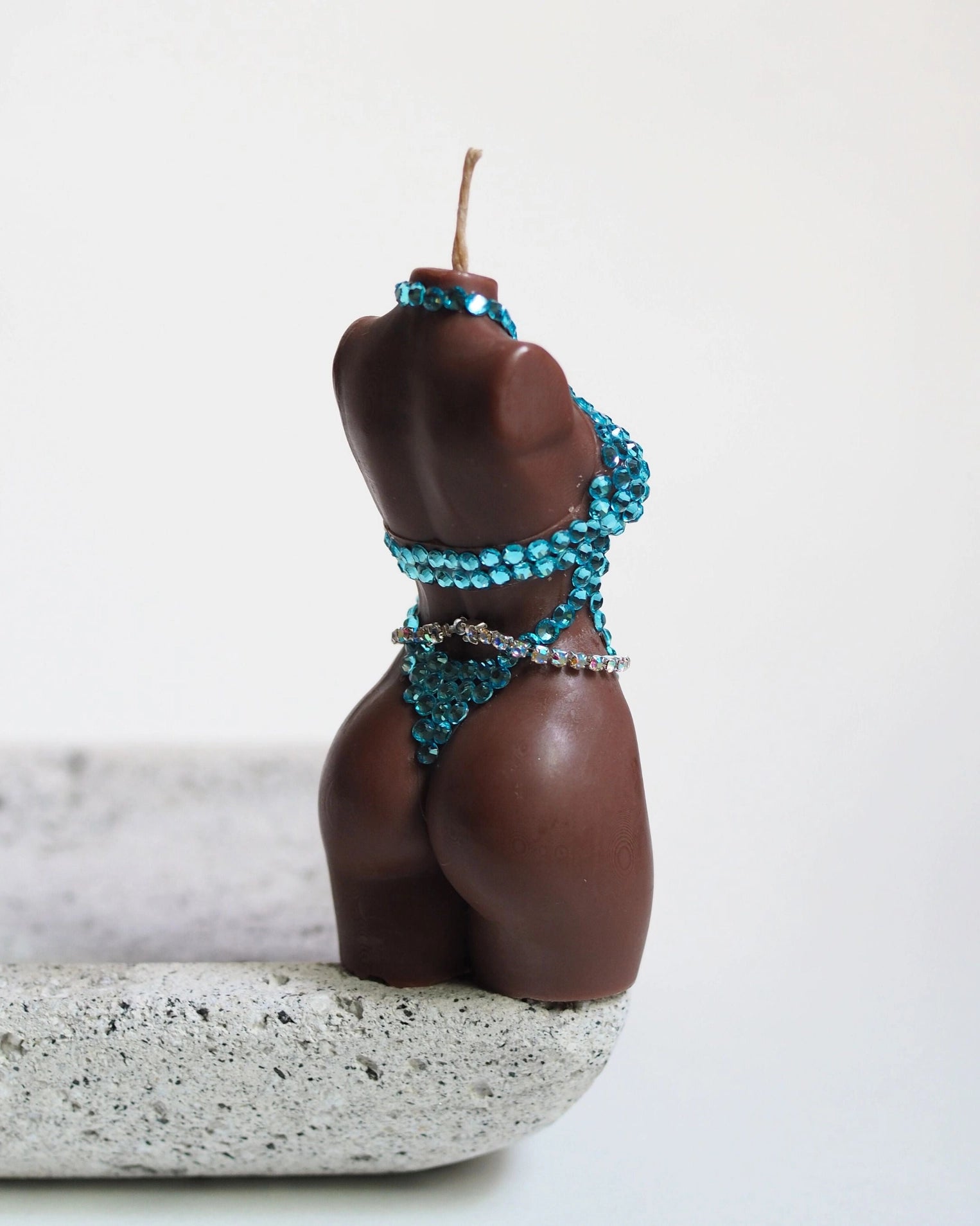 Swarovski Aquamarine Lingerie Candle