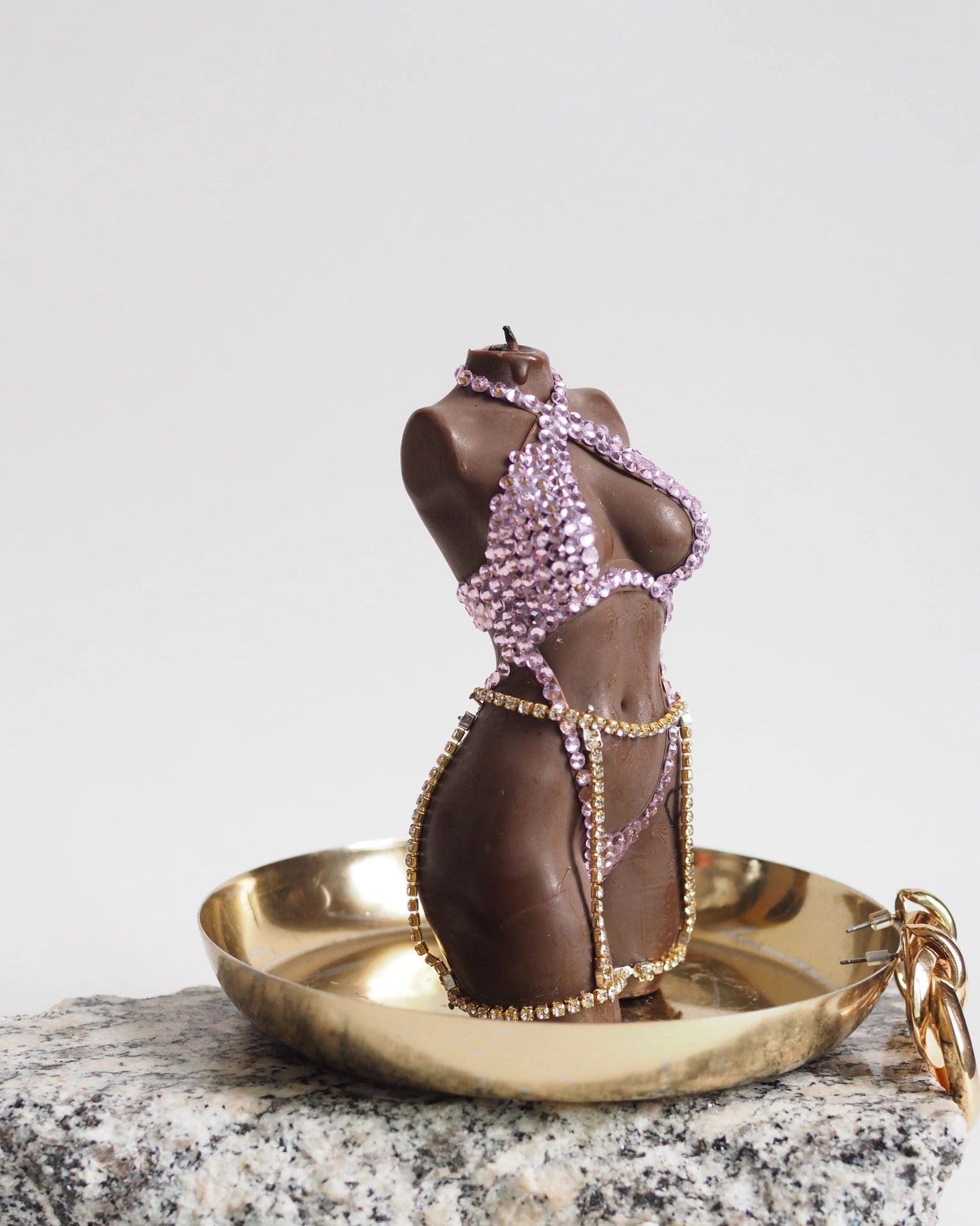 Swarovski Pink Lingerie Candle