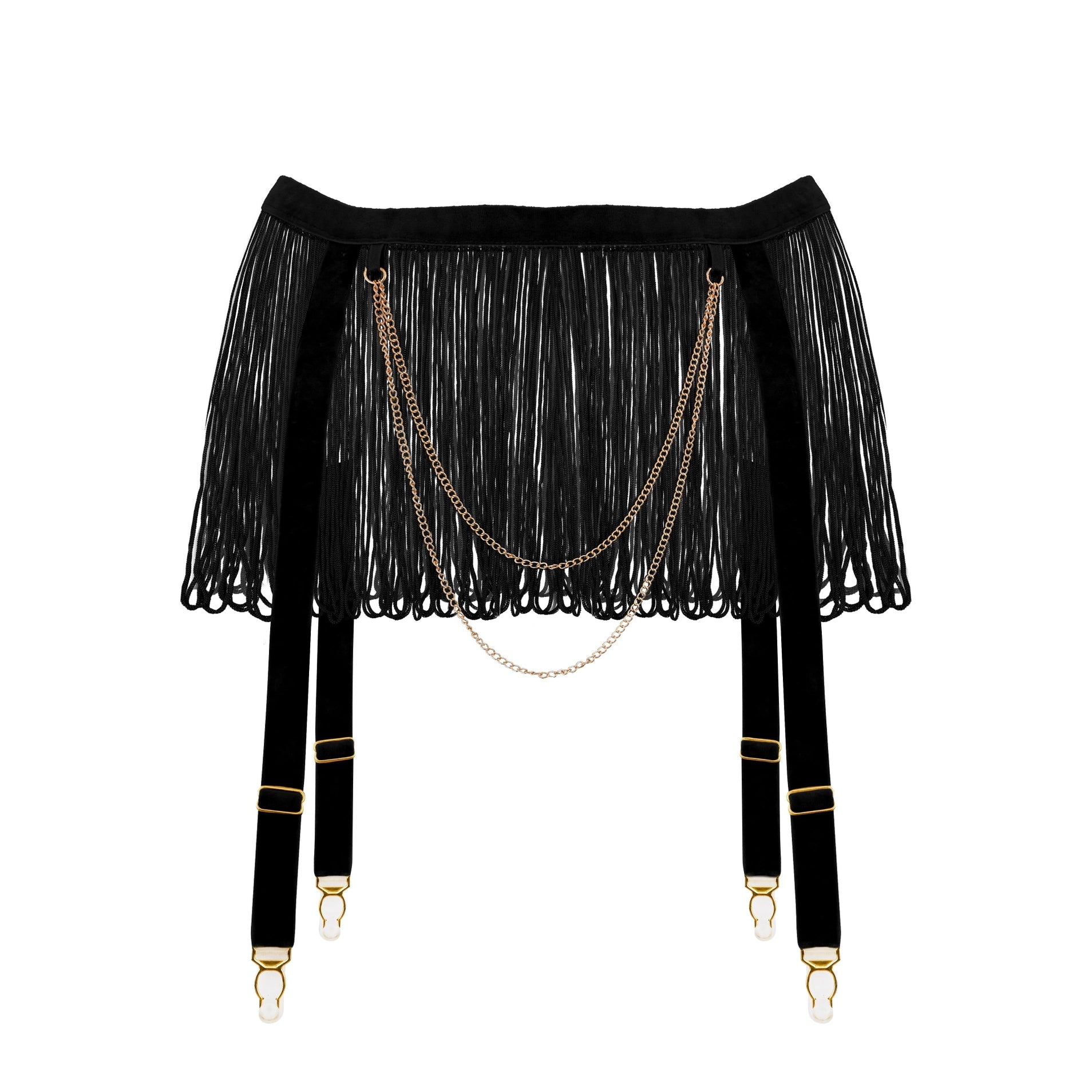 Zazzy Zelda Suspender in Black