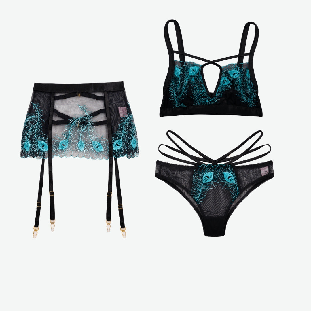 Majestic Peacock Unwired Bra