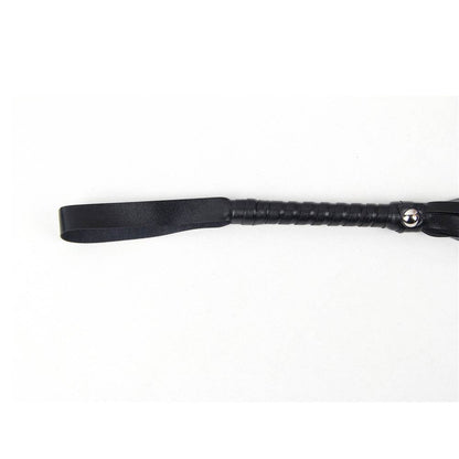 Leather Tease Whip - Black