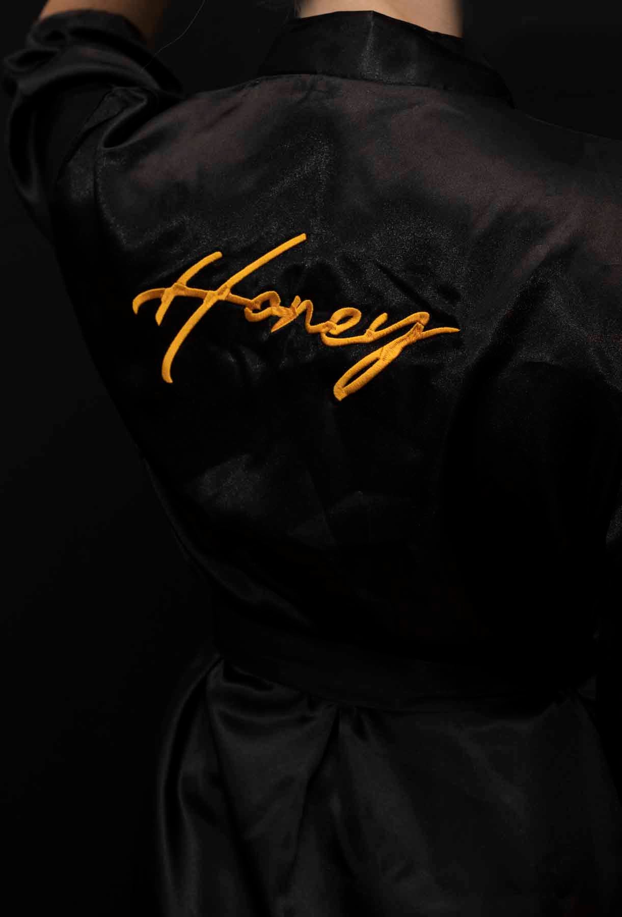 Honey Satin robe