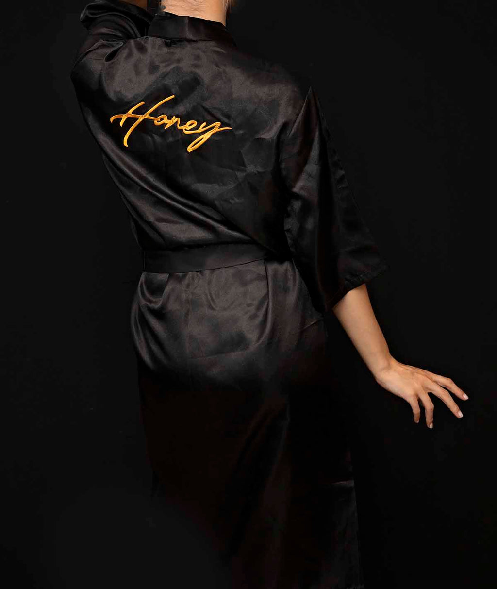 Honey Satin robe