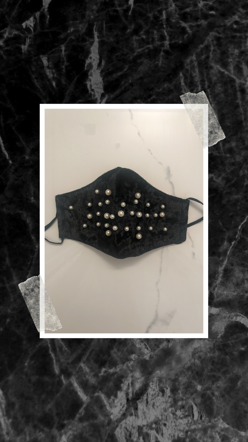 Black with Iridescent Rhinestones