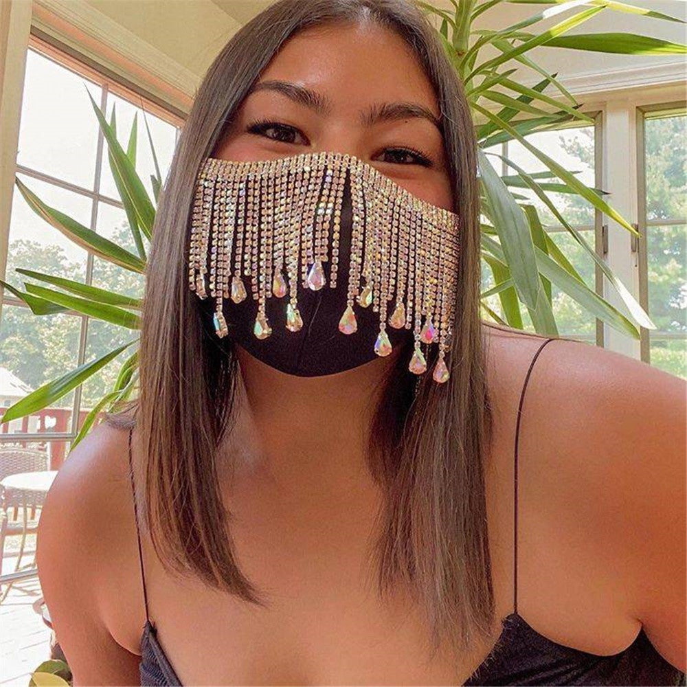 Rhinestone Glam Mask