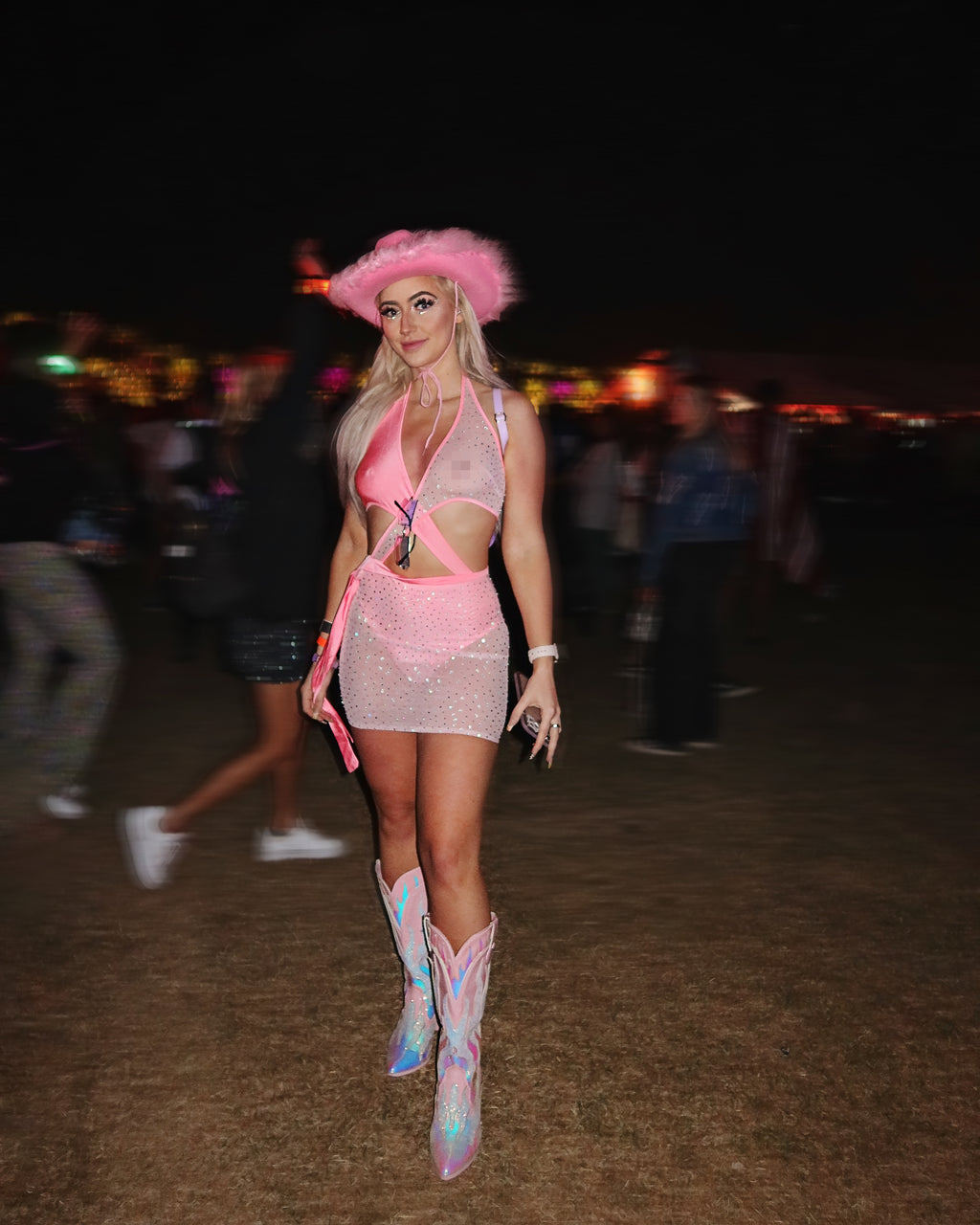 Bubblegum Contrast Dress
