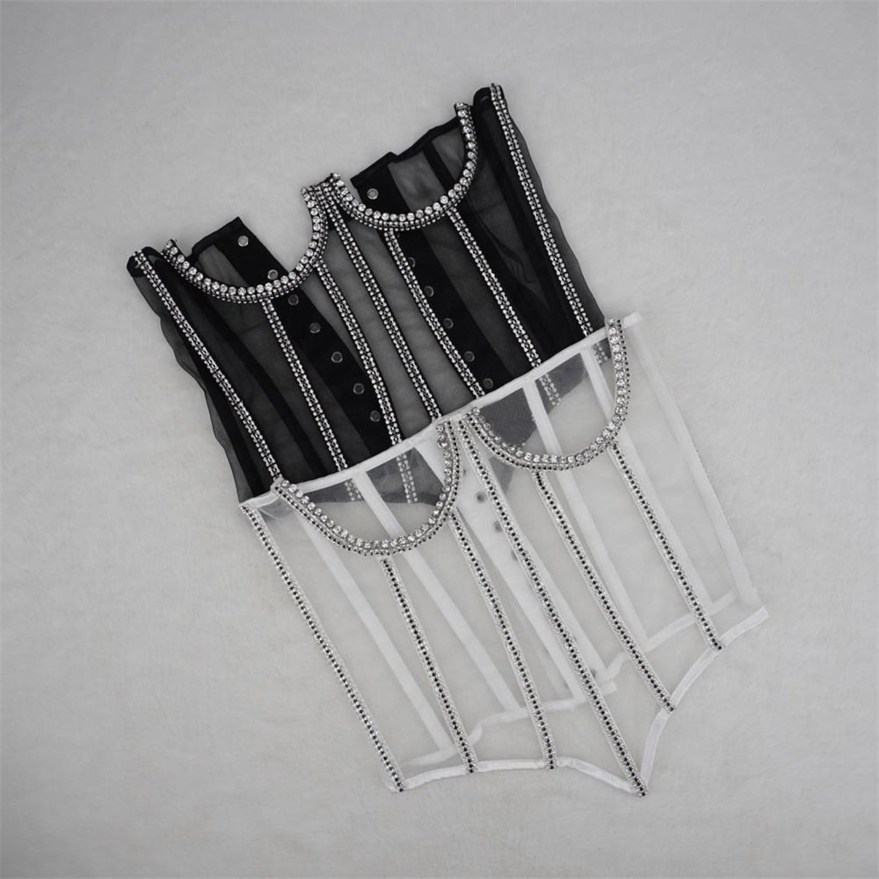 Rhinestone Under Bust Corset
