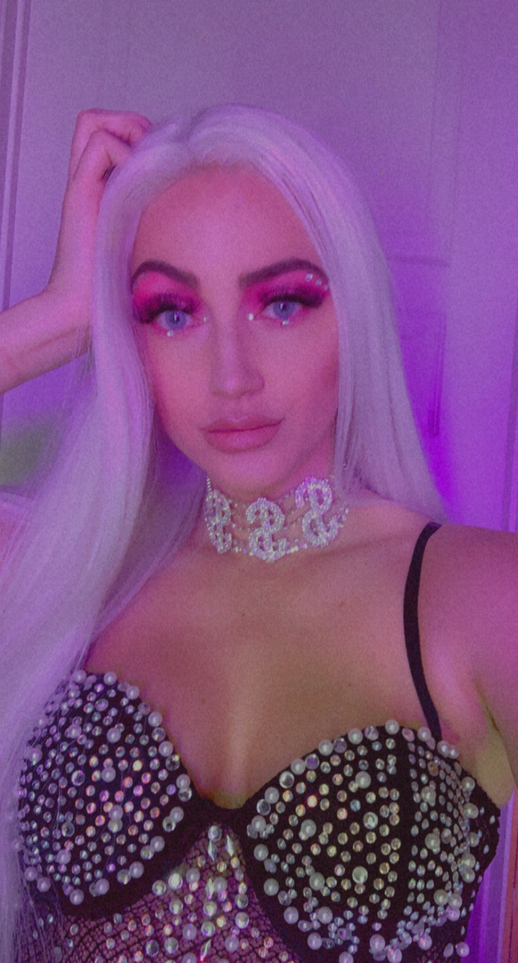 Pearl and Rhinestone Bodysuit