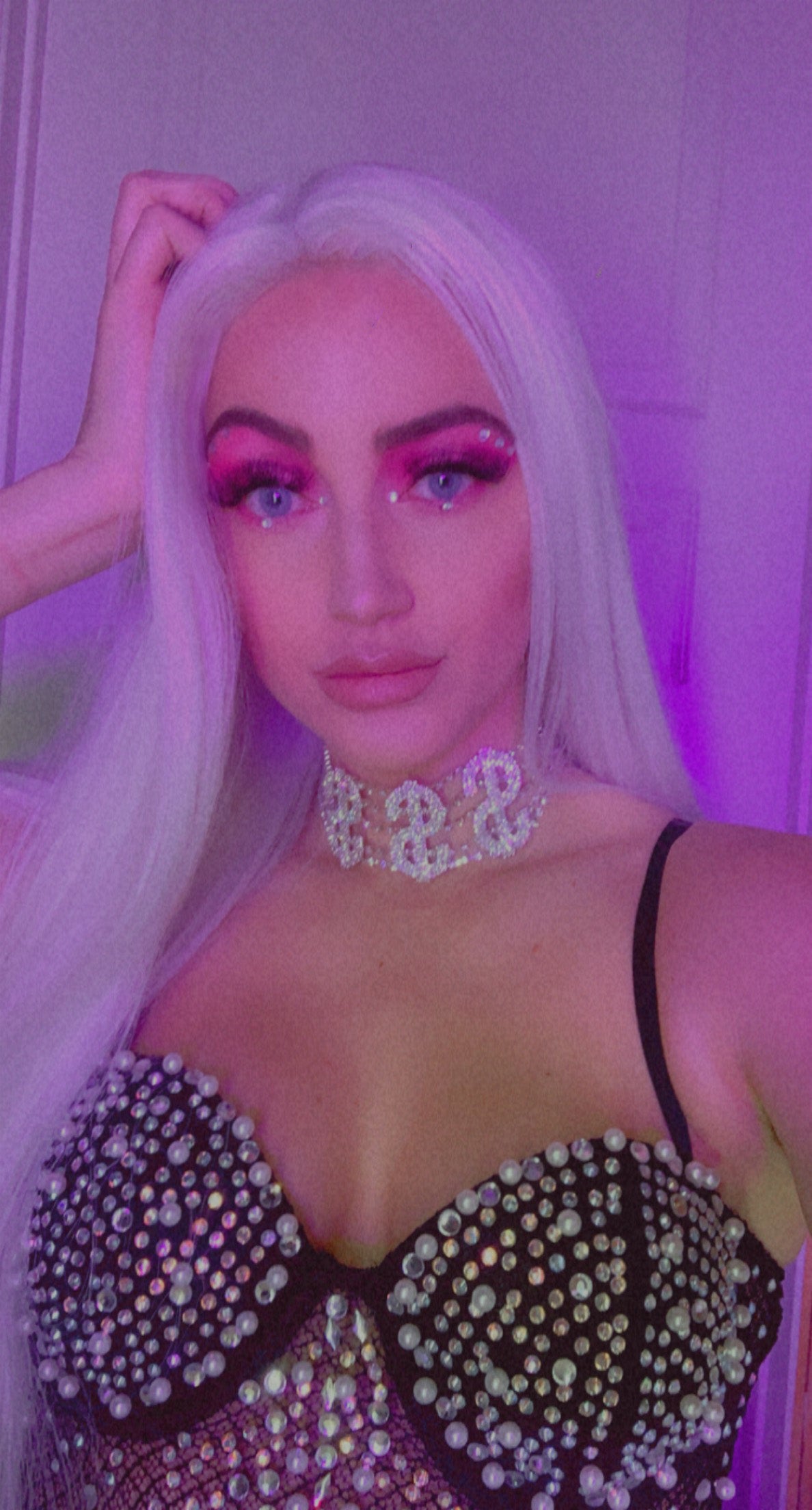 Pearl and Rhinestone Bodysuit